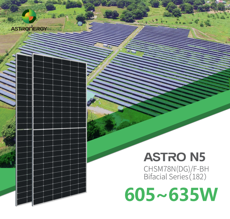 Astro N5 CHSM78N(DG)/F-BH Bifacial Series(182) 605~635W